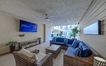 TV lounge outside